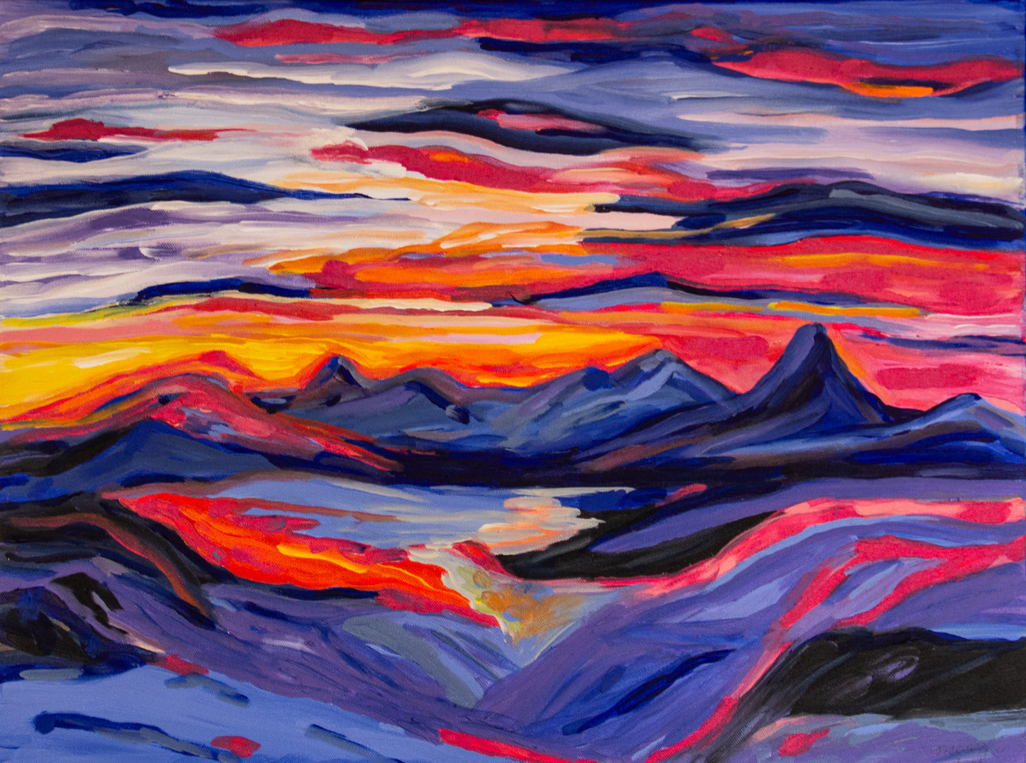 Sunset Basin 18" x 24"